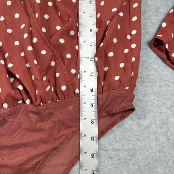 Long Sleeve Polka Dot Body Suit - Picture 7 of 11